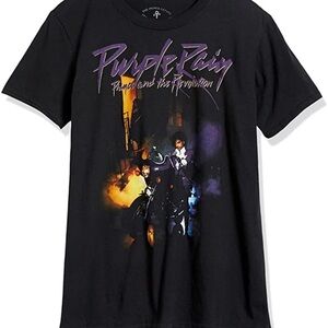 Purple Rain Graphic T-Shirt - Black